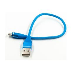 Дата кабель Dengos USB 2.0 AM to Micro 5P 0.25m blue Фото