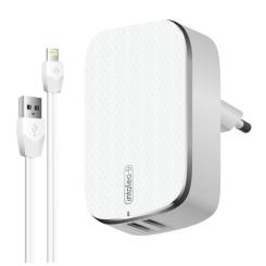 Зарядное устройство Intaleo TCG242 (2USB2,4A) + Lightning cable white Фото