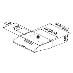 Вытяжка кухонная Pyramida MHX 50 IX Фото 9