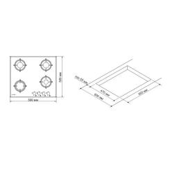 Варочная поверхность Pyramida PFG 646 S BLACK Фото 9