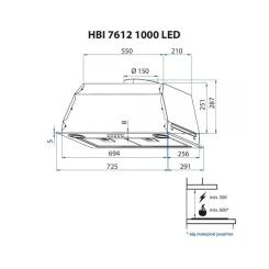 Вытяжка кухонная Minola HBI 7612 I 1000 LED Фото 8