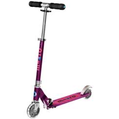 Самокат Micro Sprite Purple stripe LED Фото