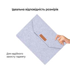 Чехол для ноутбука AirOn 13,3" Premium Grey Фото 4