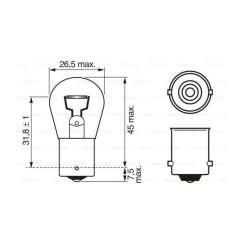 Автолампа Bosch 21W Фото 4