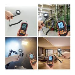Измеритель освещенности Benetech цифровой + термометр, USB Фото 2