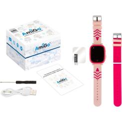 Смарт-часы Amigo GO005 4G WIFI Kids waterproof Thermometer Pink Фото 7
