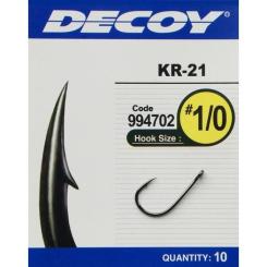 Крючок Decoy KR-21 Black Nickeled 02 (10 шт/уп) Фото 1