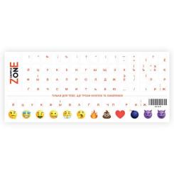 Наклейка на клавиатуру SampleZone прозора, помаранчевий Фото