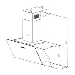 Вытяжка кухонная Pyramida NRX1-60 WH Фото 6
