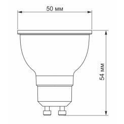 Лампочка Videx MR16e 6W GU10 3000K 220V Фото 2