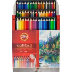 Карандаши цветные Koh-i-Noor Mondeluz акварельные 72 цвета Фото 2