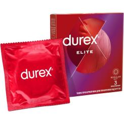 Презервативы Durex Elite с силиконовой смазкой (тонкие) 3 шт. Фото