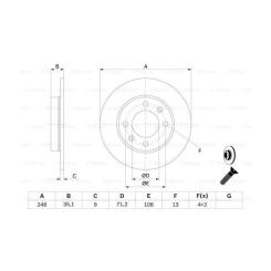 Тормозной диск Bosch 0 986 478 608 Фото 4