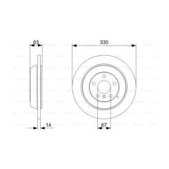Тормозной диск Bosch 0 986 479 330 Фото 4