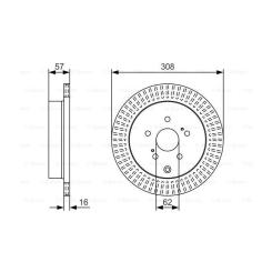 Тормозной диск Bosch 0 986 479 T16 Фото 4