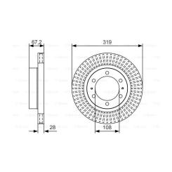 Тормозной диск Bosch 0 986 479 T80 Фото