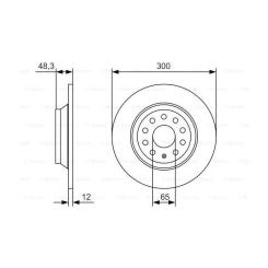 Тормозной диск Bosch 0 986 479 A84 Фото 4