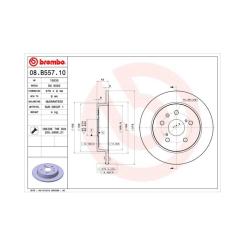 Тормозной диск Brembo 08.B557.10 Фото