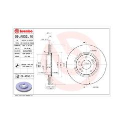 Тормозной диск Brembo 09.A532.11 Фото