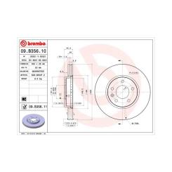 Тормозной диск Brembo 09.B356.11 Фото