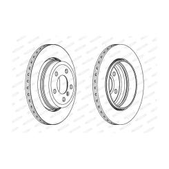 Тормозной диск FERODO DDF1297C-1 Фото