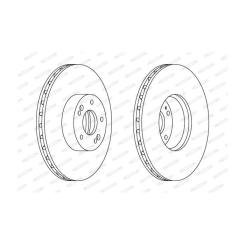 Тормозной диск FERODO DDF1631C-1 Фото