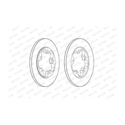 Тормозной диск FERODO DDF2484C Фото