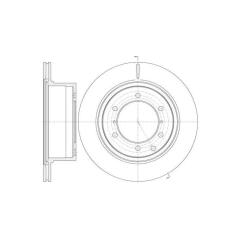 Тормозной диск REMSA 61159.10 Фото