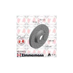 Тормозной диск ZIMMERMANN 100.3318.52 Фото