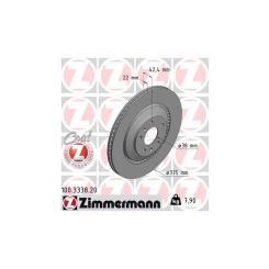 Тормозной диск ZIMMERMANN 100.3338.20 Фото