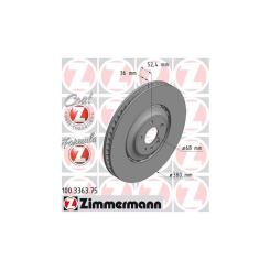 Тормозной диск ZIMMERMANN 100.3363.75 Фото