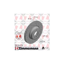 Тормозной диск ZIMMERMANN 150.3441.52 Фото