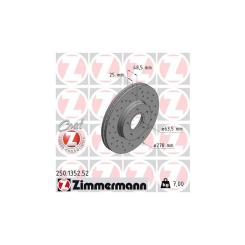 Тормозной диск ZIMMERMANN 250.1352.52 Фото