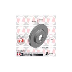 Тормозной диск ZIMMERMANN 450.5207.20 Фото