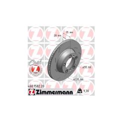 Тормозной диск ZIMMERMANN 460.1582.20 Фото