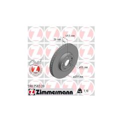 Тормозной диск ZIMMERMANN 590.2583.20 Фото