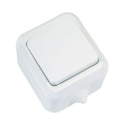 Переключатель MAKEL IP44 белая Фото