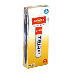 Ручка шариковая Unimax автоматическая Trio RT, синяя Фото 2