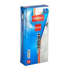 Ручка гелевая Unimax Trigel, синяя Фото 2