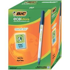 Ручка шариковая Bic Round Stic Eco Синяя Фото 1