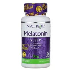 Аминокислота Natrol Мелатонин, Медленное высвобождение, Melatonin, Tim Фото