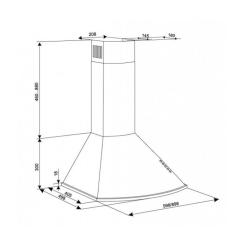 Вытяжка кухонная Eleyus Bora 1200 LED SMD 60 IS Фото 11