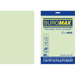 Бумага Buromax А4, 80g, PASTEL green, 20sh, EUROMAX Фото