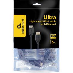 Кабель мультимедийный Cablexpert HDMI M to HDMI M 3.0m V2.1 Фото 2