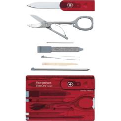 Нож Victorinox SwissCard Transparent Red Фото 1