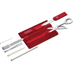 Нож Victorinox SwissCard Transparent Red Фото 2