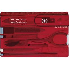 Нож Victorinox SwissCard Transparent Red Фото 3