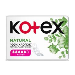Гигиенические прокладки Kotex Natural Super 7 шт. Фото 2
