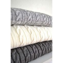 Плед Прованс Soft косы Серый 140x180 см Фото 2