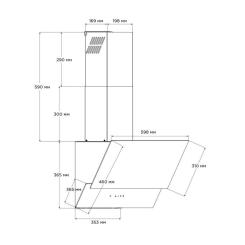 Вытяжка кухонная Pyramida ND 835 WH Фото 10